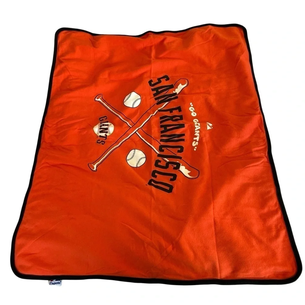 San Francisco Giants Orange Receiving Blanket